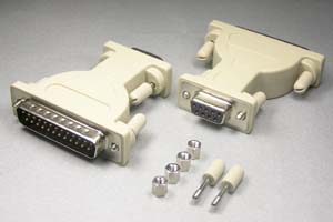 RS-232C変換アダプタ 25pinオス－9pinメス （♯4-40ネジ）