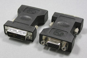 DVI 変換アダプタ DVI-A（12+5pin）オス－ミニD-sub15pinメス