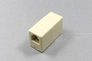 モジュラー用アダプタ RJ-11コネクタ （中継タイプ）
