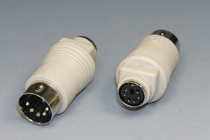 キーボード用変換アダプタ DIN5pinオス-ミニDIN6pinメス