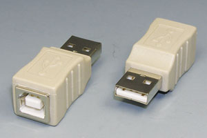 USB変換アダプタ Aコネクタオス－Bコネクタメス