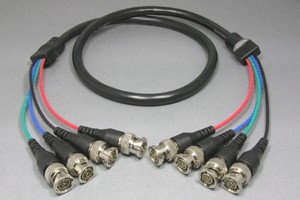 75オーム同軸ケーブル BNCオス×4－BNCオス×4 ＜お取り寄せ　5～15営業日後出荷＞