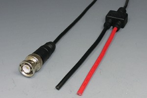 50オーム同軸ケーブル BNCオス－リード線分岐タイプ （MIL規格RG-174、JIS規格1.5D-2V相当）