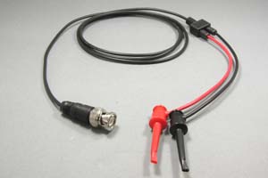 50オーム同軸ケーブル BNCオス－テストクリップ分岐タイプ （MIL規格RG-174、JIS規格1.5D-2V相当）
