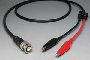 50オーム同軸ケーブル BNCオス－3Aワニ口タイプ （MIL規格RG-58、JIS規格3D-2V相当） 