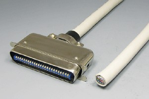 セントロニクスケーブル 50pin 丸ケーブル（片側オス）