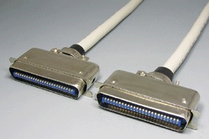 セントロニクスケーブル 50pin 丸ケーブル（オス－オス）