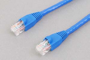 カテゴリ 6 LANケーブル UTP ストレート結線(より線、ブルー)