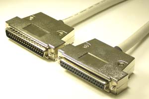 EMI対策　Dsubケーブル 37pin 丸ケーブル（オス－メス、M2.6ショートネジ）