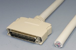 HPCN ハーフピッチケーブル 50pin 丸ケーブル(片側オス)