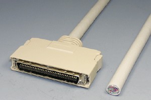 HPCN ハーフピッチケーブル 68pin 丸ケーブル(片側オス)