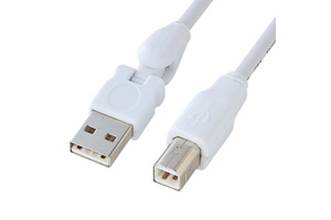 【サンワサプライ】　3D型 USB2.0ケーブル、Aオス－Bオス