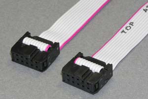MILソケットケーブル 10pin フラットケーブル(メス-メス、リバース結線) <お取り寄せ 5~12営業日後出荷>