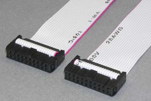 MILソケットケーブル 20pin フラットケーブル（メス－メス、リバース結線）　＜お取り寄せ 4～7営業日後出荷＞