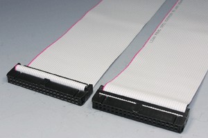 MILソケットケーブル 40pin フラットケーブル（メス－メス、ストレート結線）