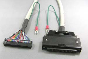 FCNケーブル40pinメス － MILソケット40pinメス　丸ハーネスケーブル