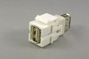 スナップイン中継コネクタ　USBコネクタ（Aコネクタ　メス）