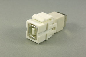 スナップイン中継コネクタ　USBコネクタ（Bコネクタ　メス）
