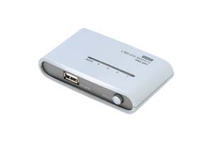【サンワサプライ】　USB2.0自動切替器、４入力（Bメス）－１出力（Aメス）