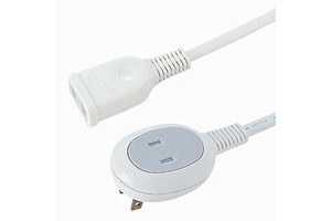 【サンワサプライ】　電源ケーブル（プラス1個口延長コード、15A・125V（合計1500Wまで）、コード長3m） 