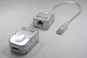 USBエクステンダー ： 最大45m延長 （USB1.1規格対応）