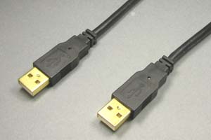 USB2.0ケーブル Aコネクタ オス－Aコネクタ オス（金メッキシェル）
