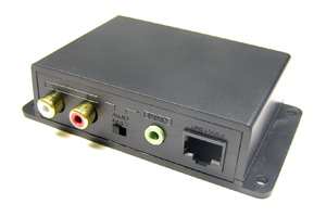 オーディオ信号（アナログ音声）　エクステンダー 最大600m延長（音声信号延長器：UTPケーブル（LANケーブル）延長型）
