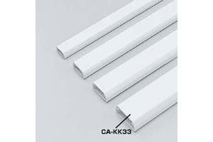 【サンワサプライ】　CA-KK33ケーブルカバー：角型モール（白色、長さ1000mm×幅33mm×高さ16mm、両面テープ付き）