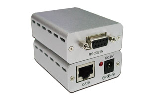 RS-232C信号エクステンダー：最大250m延長（シリアル信号延長器：UTPケーブル延長型）