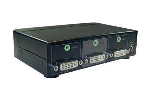 DVI-D＋オーディオ信号スプリッター（DVI-Dシングルリンク＋3.5mmステレオミニ音声信号分配器：1入力2分岐タイプ）