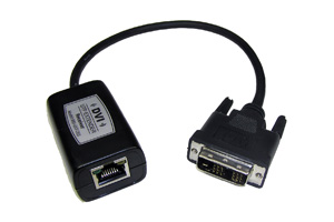 DVI-Dシングルリンク　エクステンダー：最大30m延長（映像信号延長器：UTP（LAN）ケーブル（１本）延長型・電源不要タイプ）