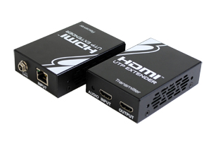 HDMI エクステンダー：最大60m延長（HDMI信号延長器：UTP（LAN）ケーブル（1本）延長型・電源供給タイプ）