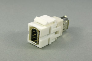 スナップイン中継コネクタ　IEEE1394 6ピン メス