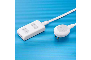 【サンワサプライ】　電源タップ（プラス1個口便利タップ、2P・3個口、15A・125V（合計1500Wまで）、コード長3m）
