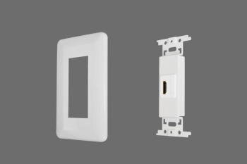 枠付コンセントモジュール取付例