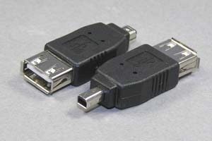 USB変換アダプタ Aメス－ミニ4pin オス 【在庫限り販売中止】