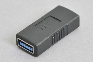 USB中継アダプタ　USB3.0対応 クロス結線タイプ　TypeAメス－TypeAメス