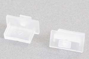 防塵キャップ　USB Type-Aのメス端子用　ツマミ付き　半透明